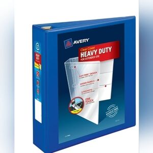 Avery Heavy-Duty View 3 Ring Binder, 2" One Touch EZD Rings